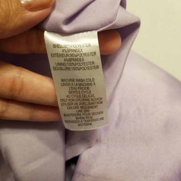 NWT Lavender Satin Mini Skirt X-Small Pastel Purple House of Harlow 1960 - Picture 10 of 13